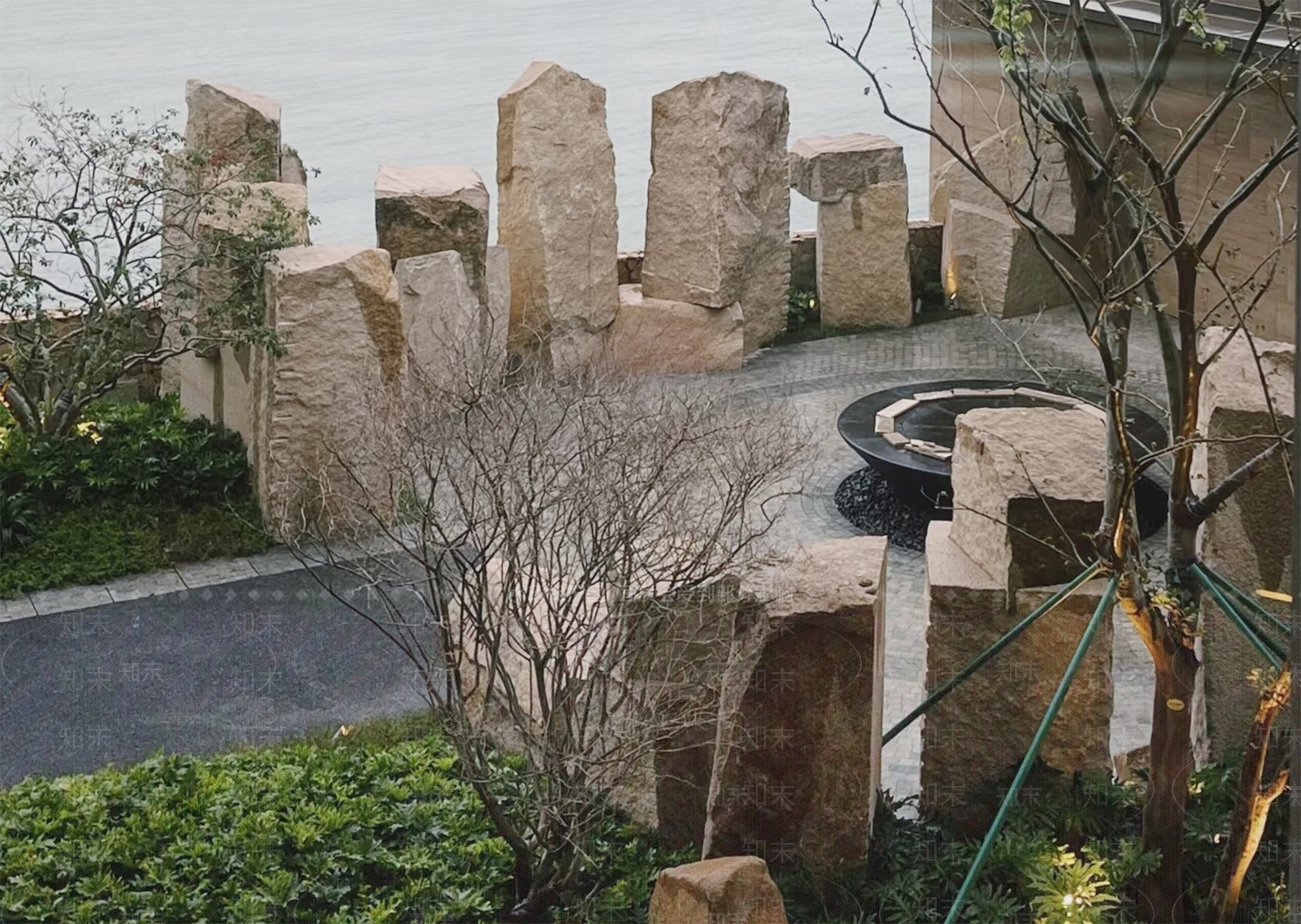 新中式日式石头SU模型下载【ID:1188597187】