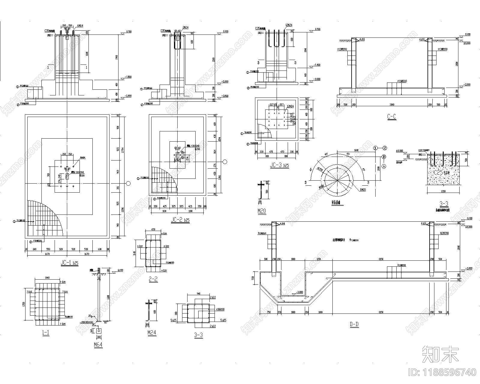 现代其他节点详图施工图下载【ID:1188596740】