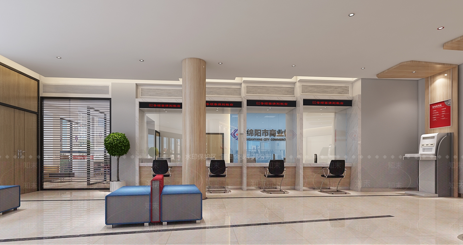 现代银行3D模型下载【ID:1188597791】