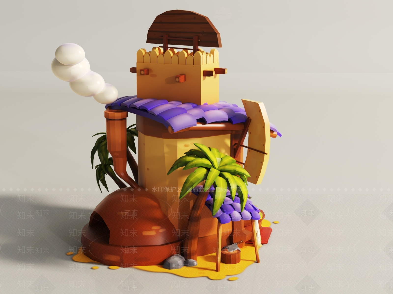 欧式其他商业建筑3D模型下载【ID:1188599177】