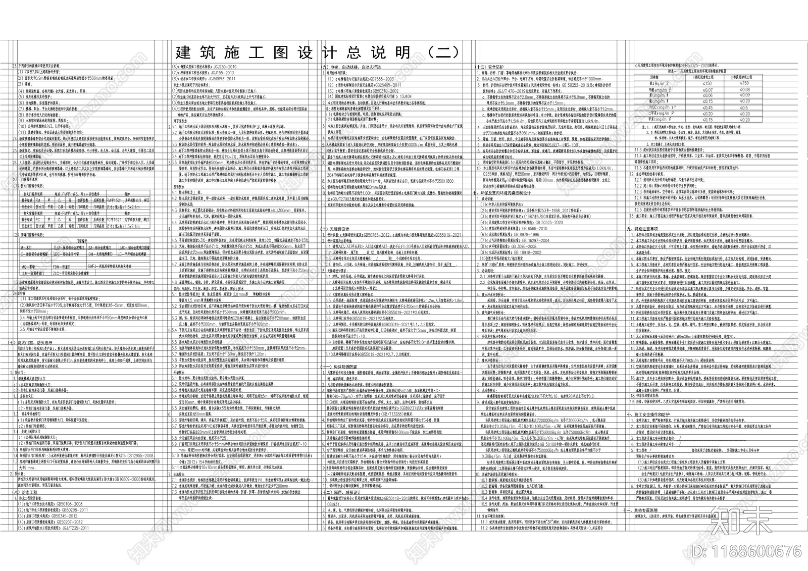 现代设计说明cad施工图下载【ID:1188600676】