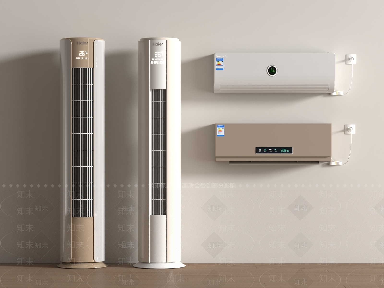 空调3D模型下载【ID:1188600802】