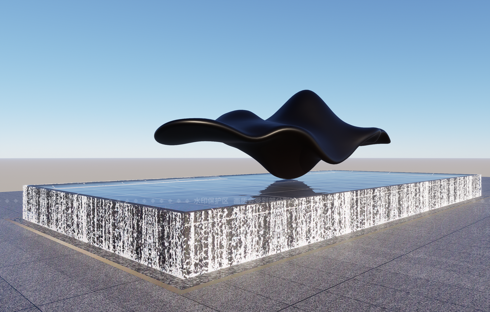 现代新中式艺术装置SU模型下载【ID:1188608705】