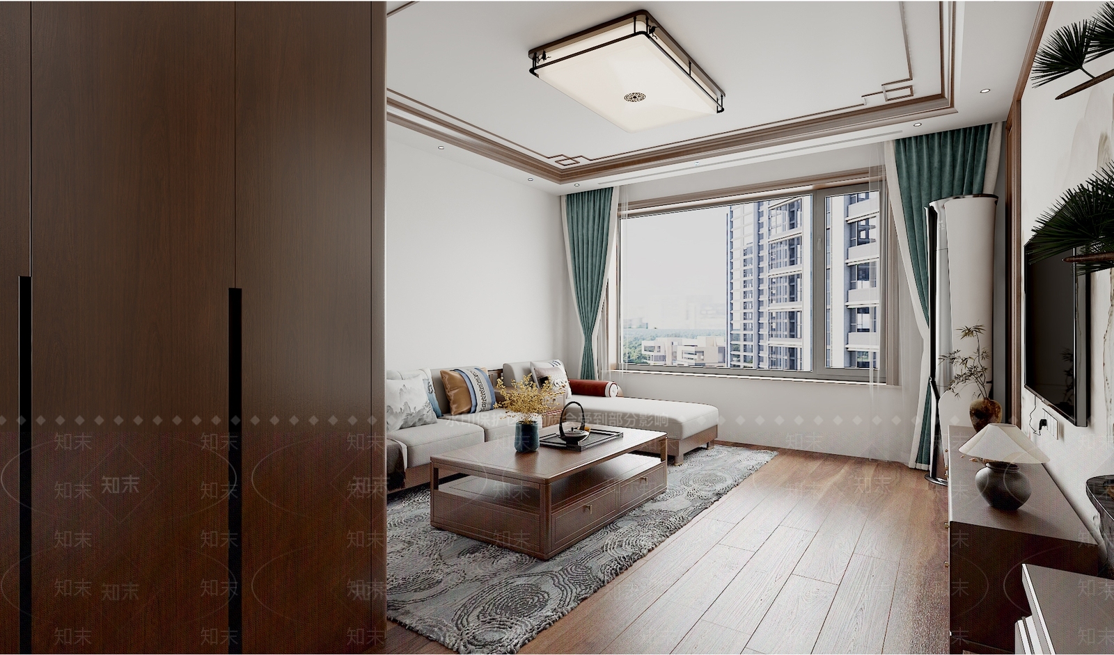 中式玄关3D模型下载【ID:1215058110】