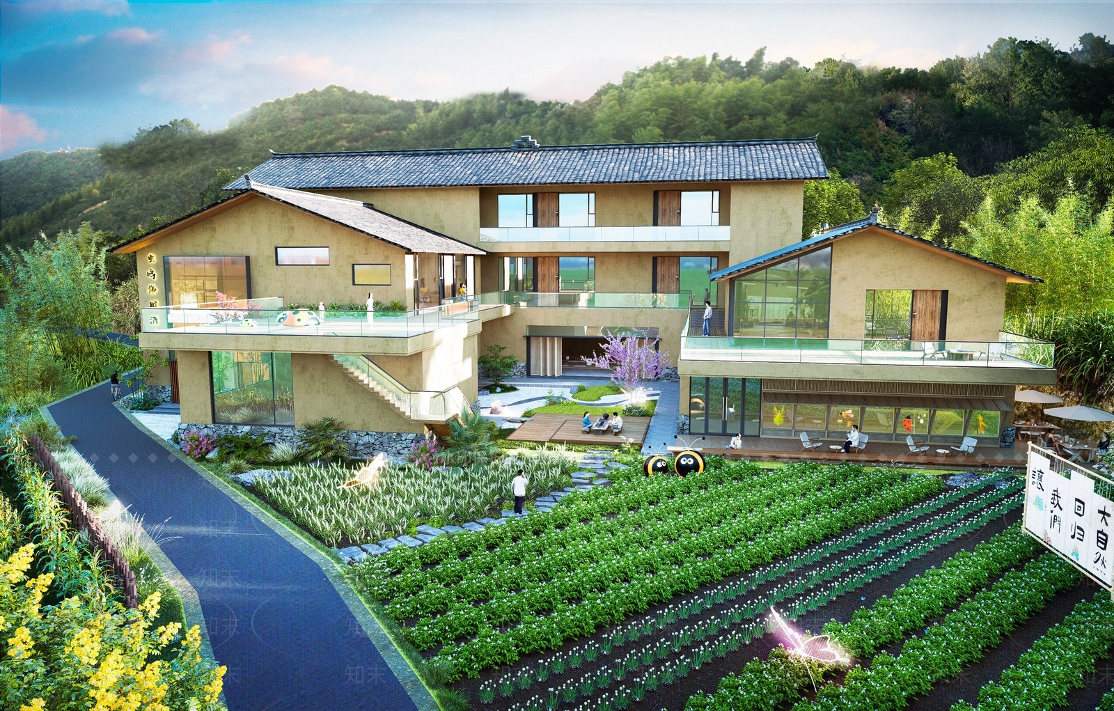 现代乡村民房SU模型下载【ID:1188618720】