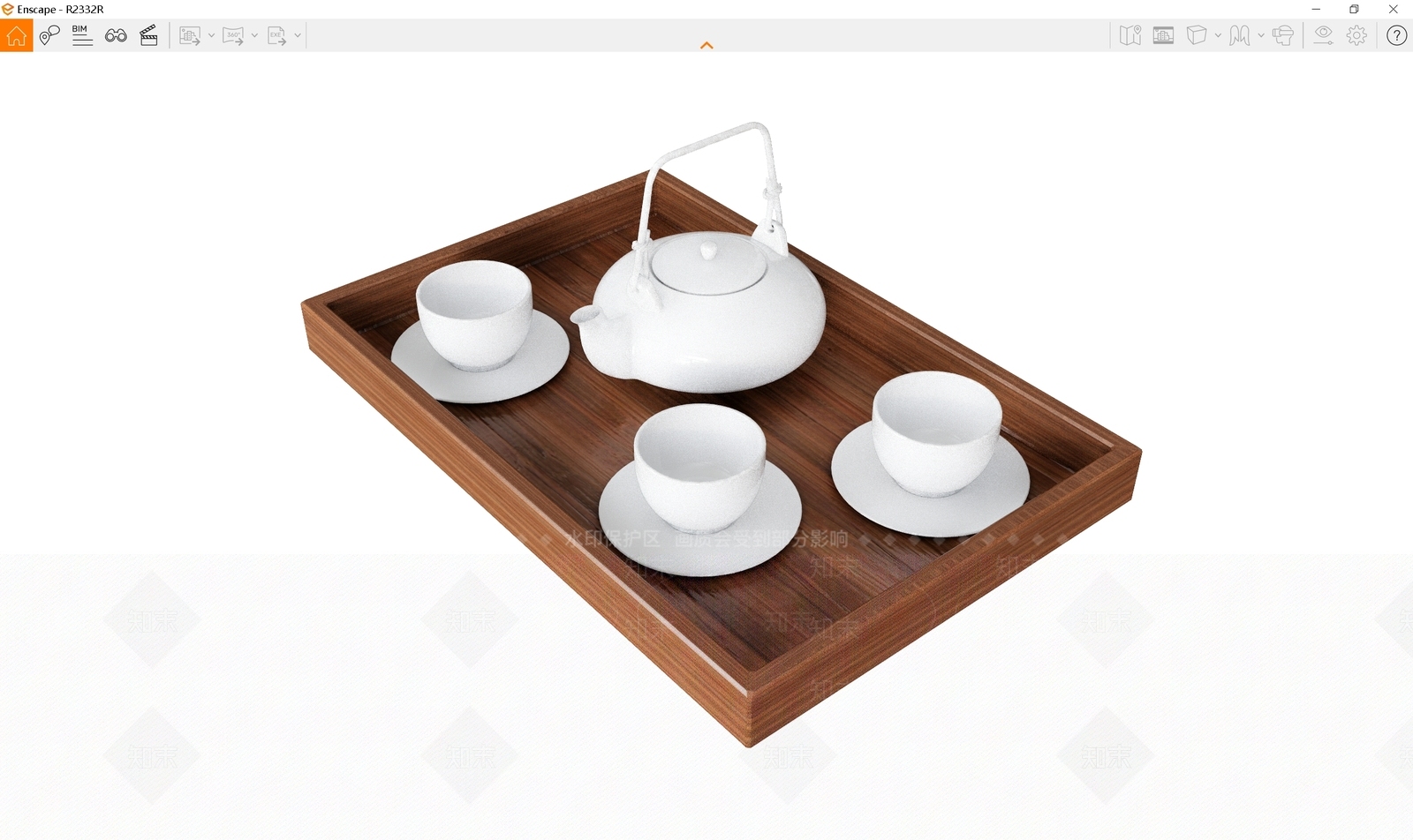 茶具SU模型下载【ID:1188621290】
