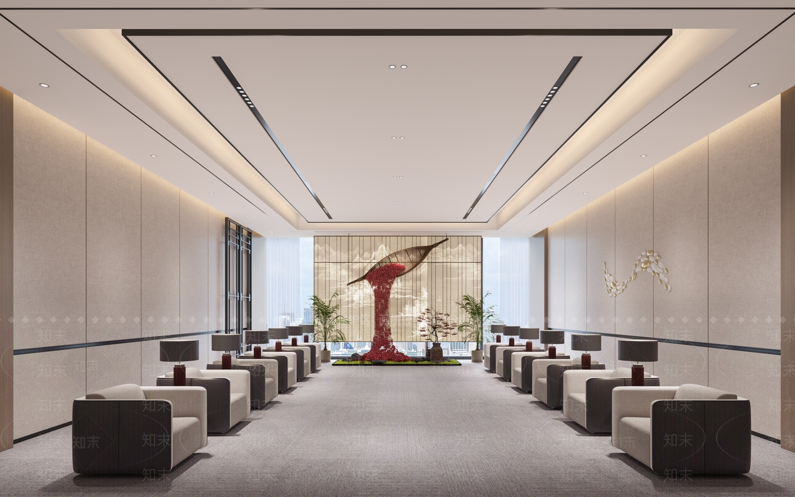 现代接待室SU模型下载【ID:1188623863】