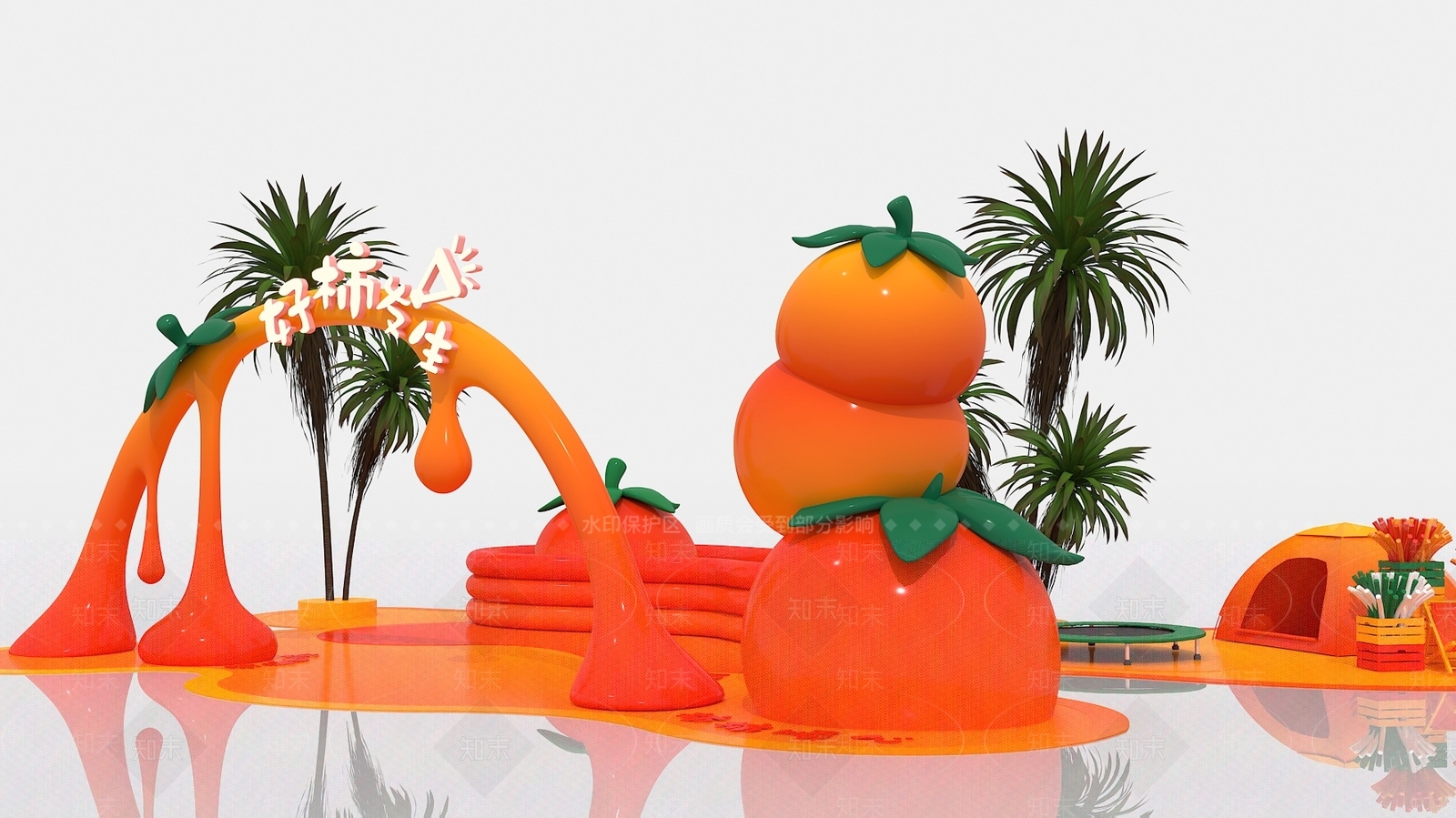 现代美陈3D模型下载【ID:1188623906】