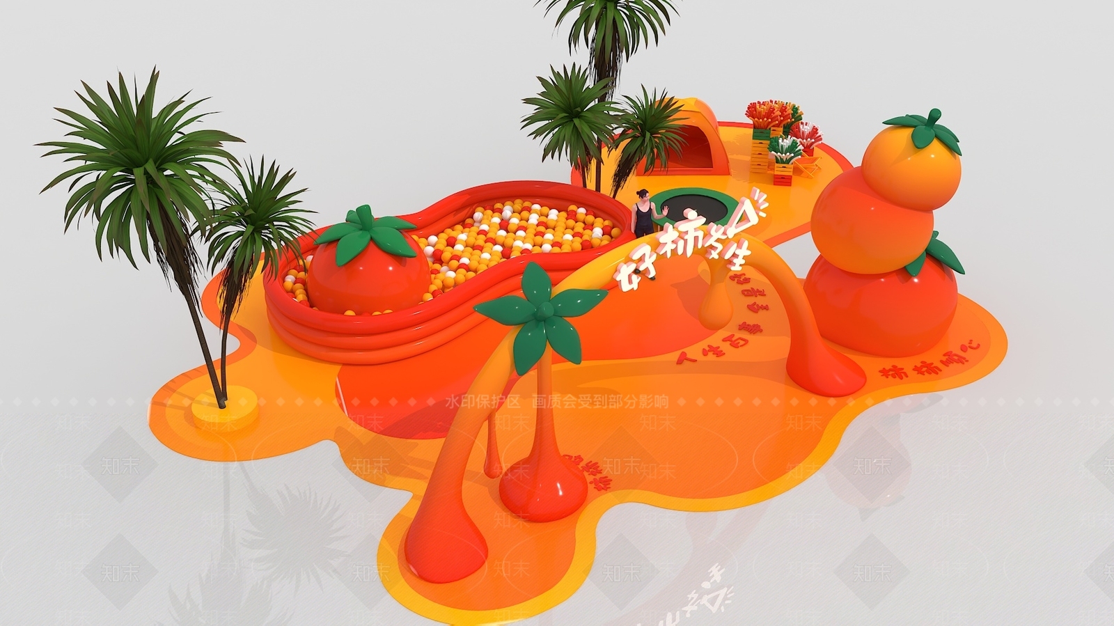 现代美陈3D模型下载【ID:1188623906】