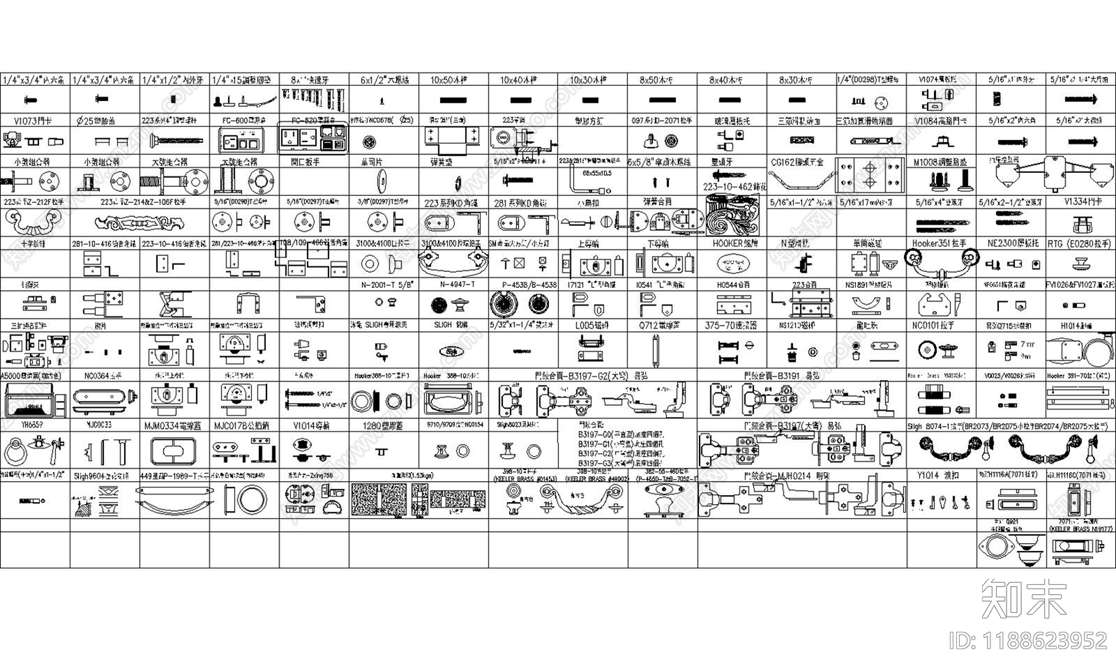 现代五金管件施工图下载【ID:1188623952】