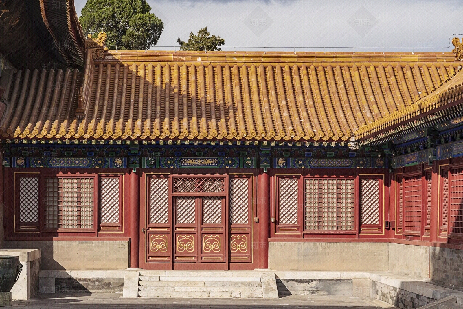 中式建筑外立面贴图下载【ID:1188624437】