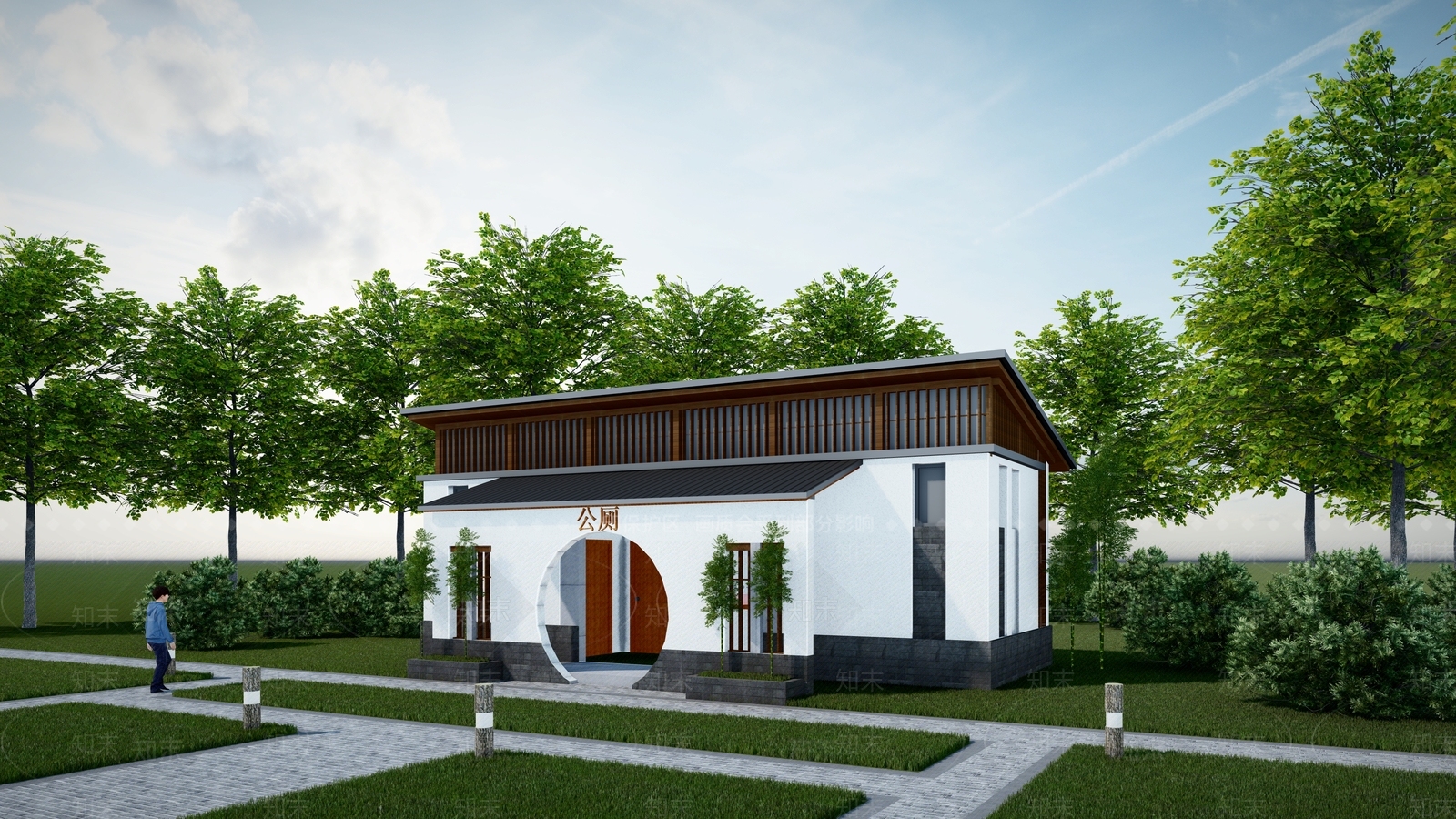 新中式现代其他公共建筑SU模型下载【ID:1188624610】