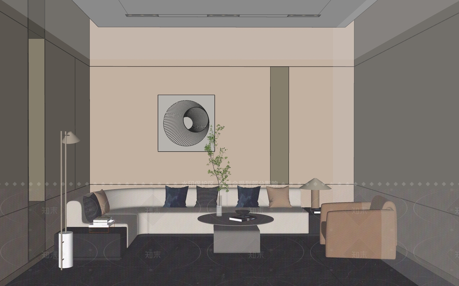现代简约其他酒店空间SU模型下载【ID:1188626175】