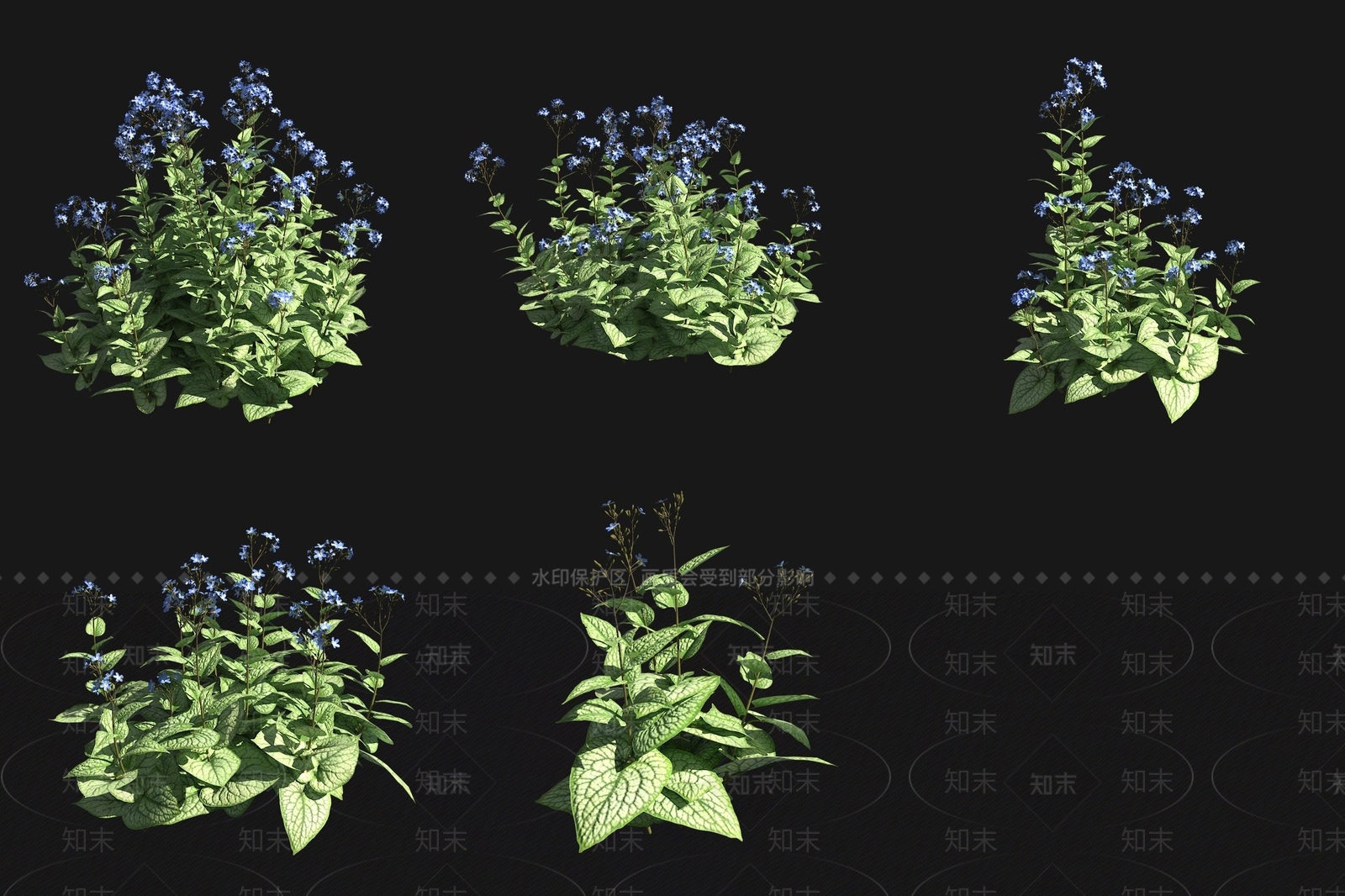 花草组合3D模型下载【ID:1188626826】
