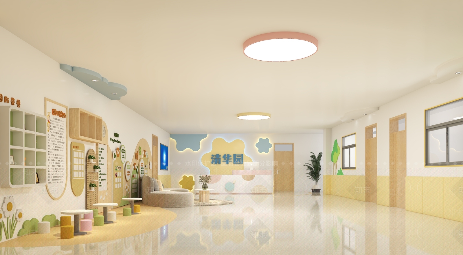 现代幼儿园3D模型下载【ID:1188629583】