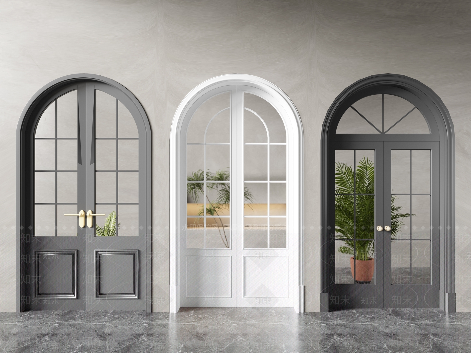 法式双开门SU模型下载【ID:1188631741】