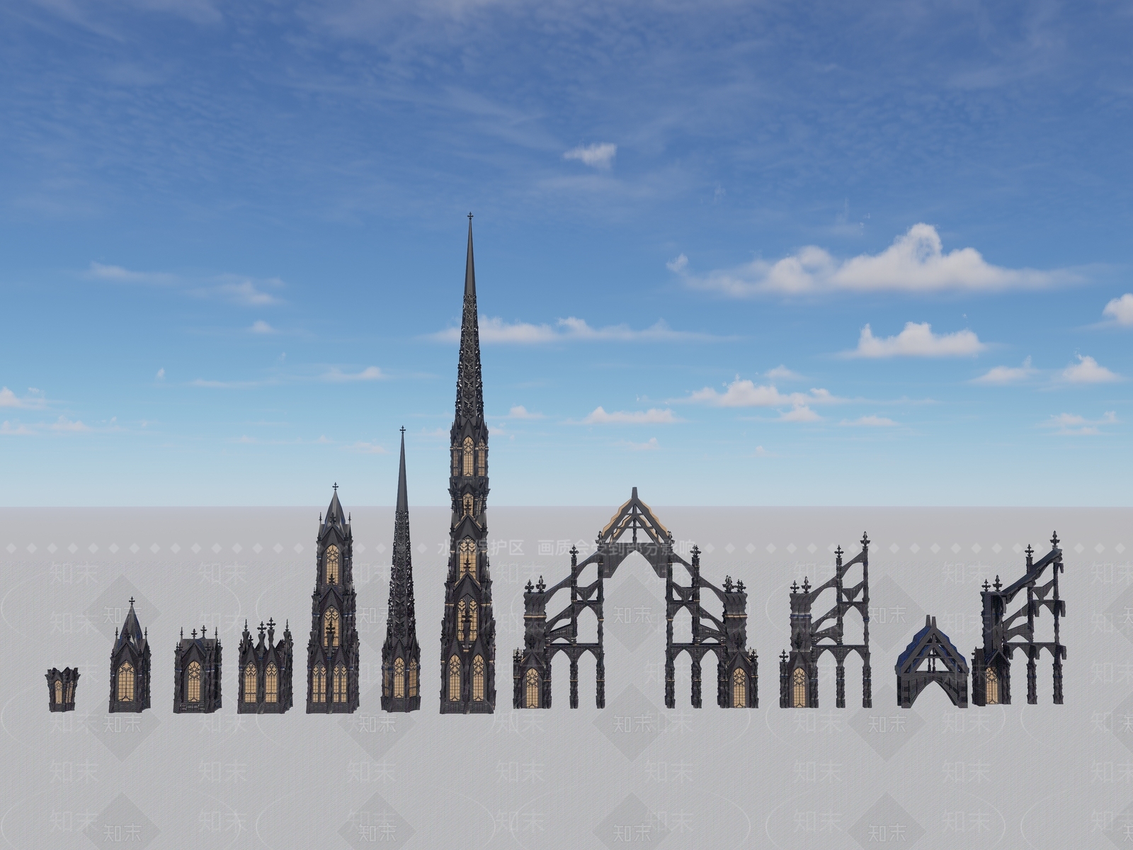 欧式简欧风格建筑SU模型下载【ID:1188632568】