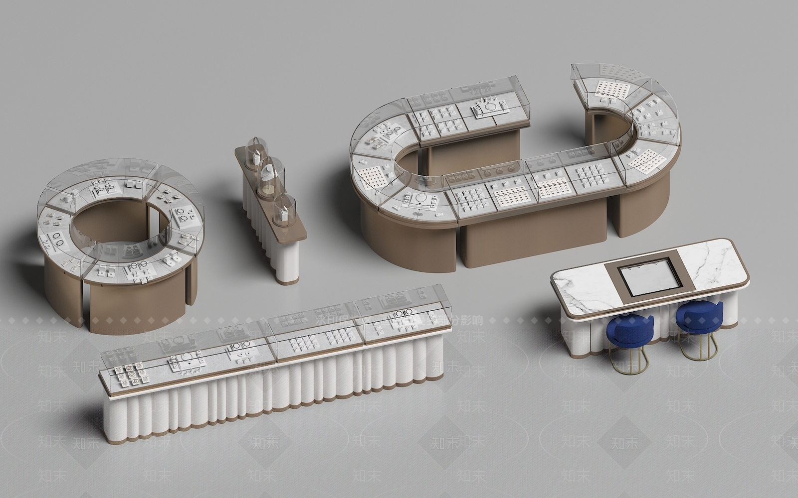 现代首饰柜3D模型下载【ID:1188644157】