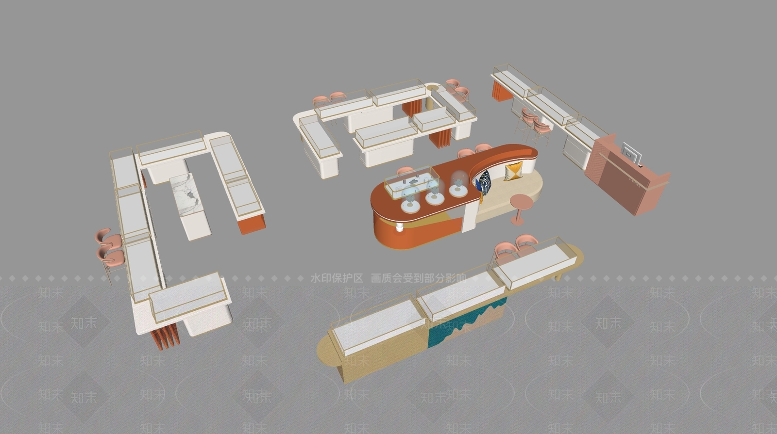 展柜SU模型下载【ID:1188648035】