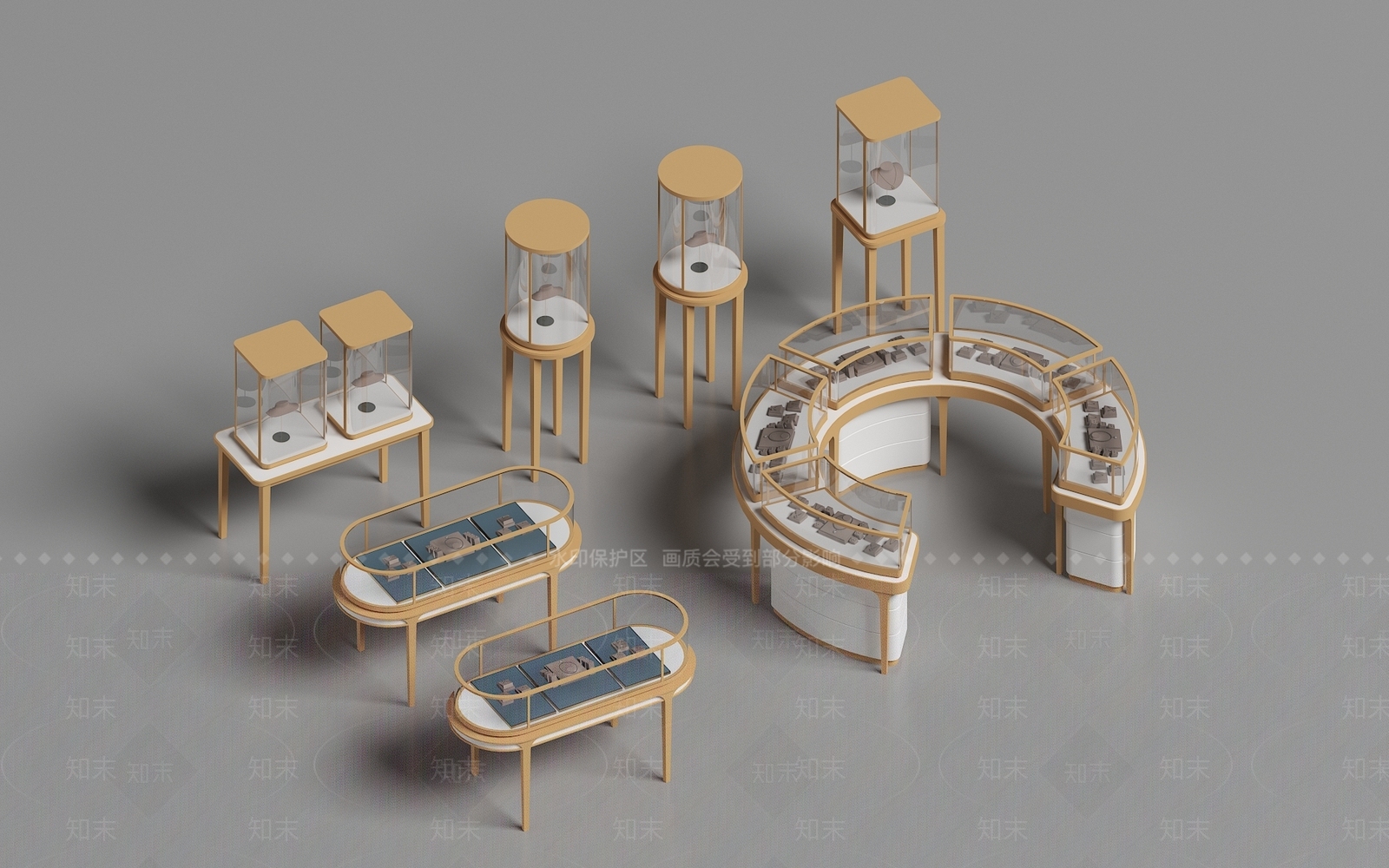 展柜SU模型下载【ID:1188649110】