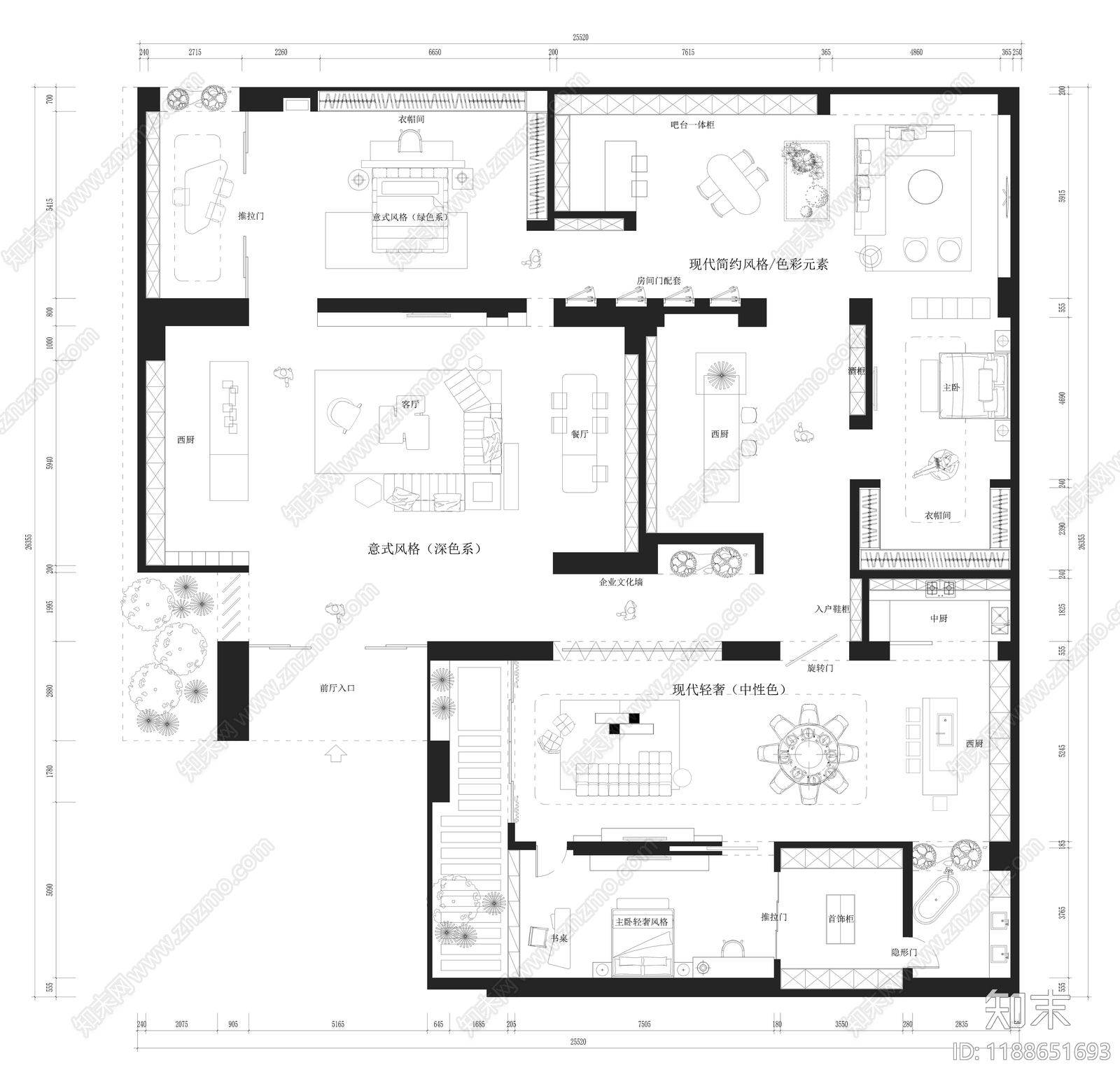 家具展厅施工图下载【ID:1188651693】