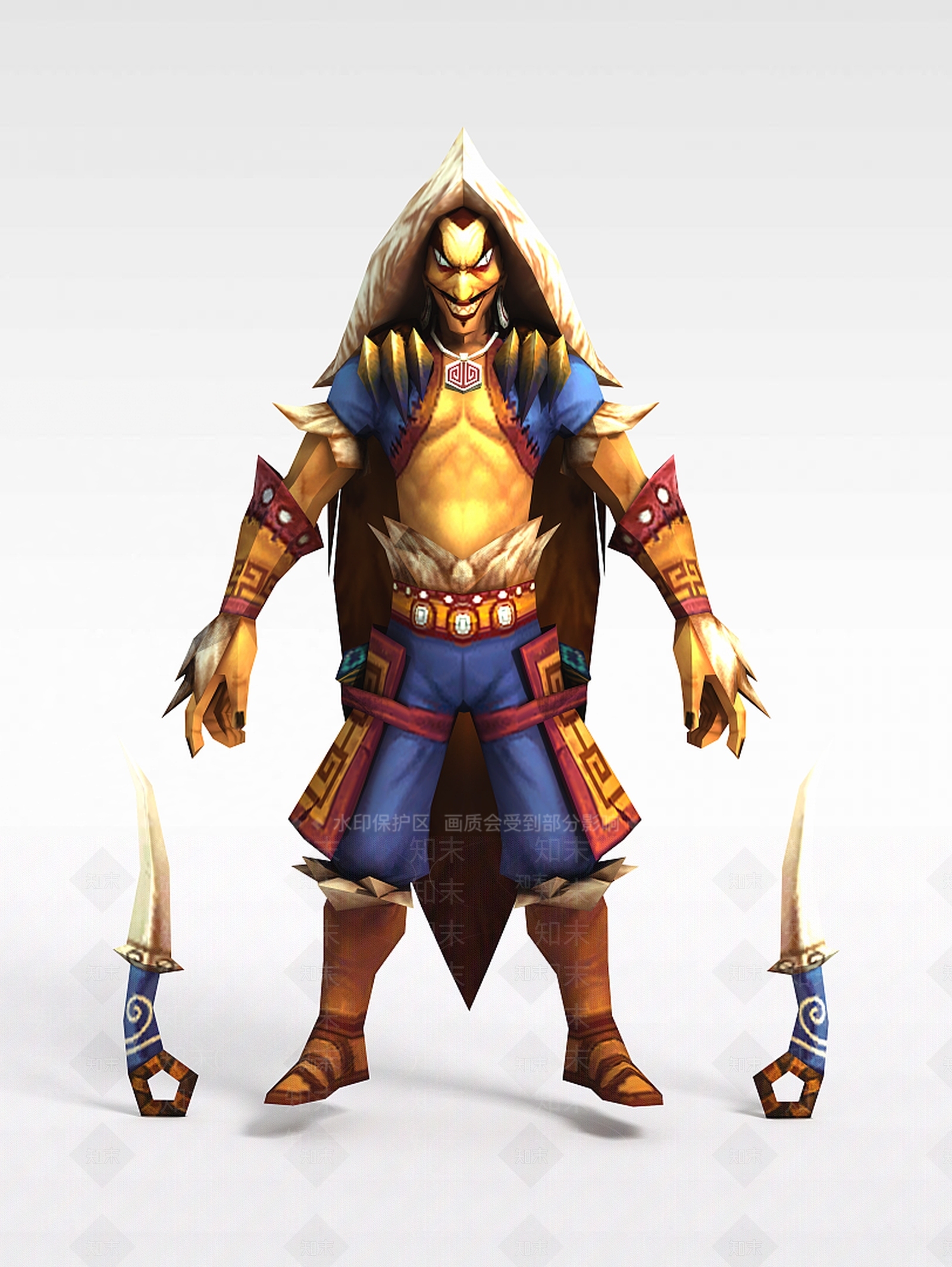 现代创世西游动漫游戏人物男人3D模型下载【ID:1188651635】