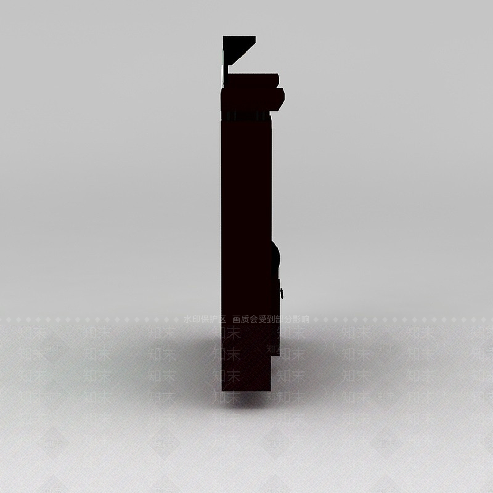 现代红色酒柜3D模型下载【ID:1188652565】