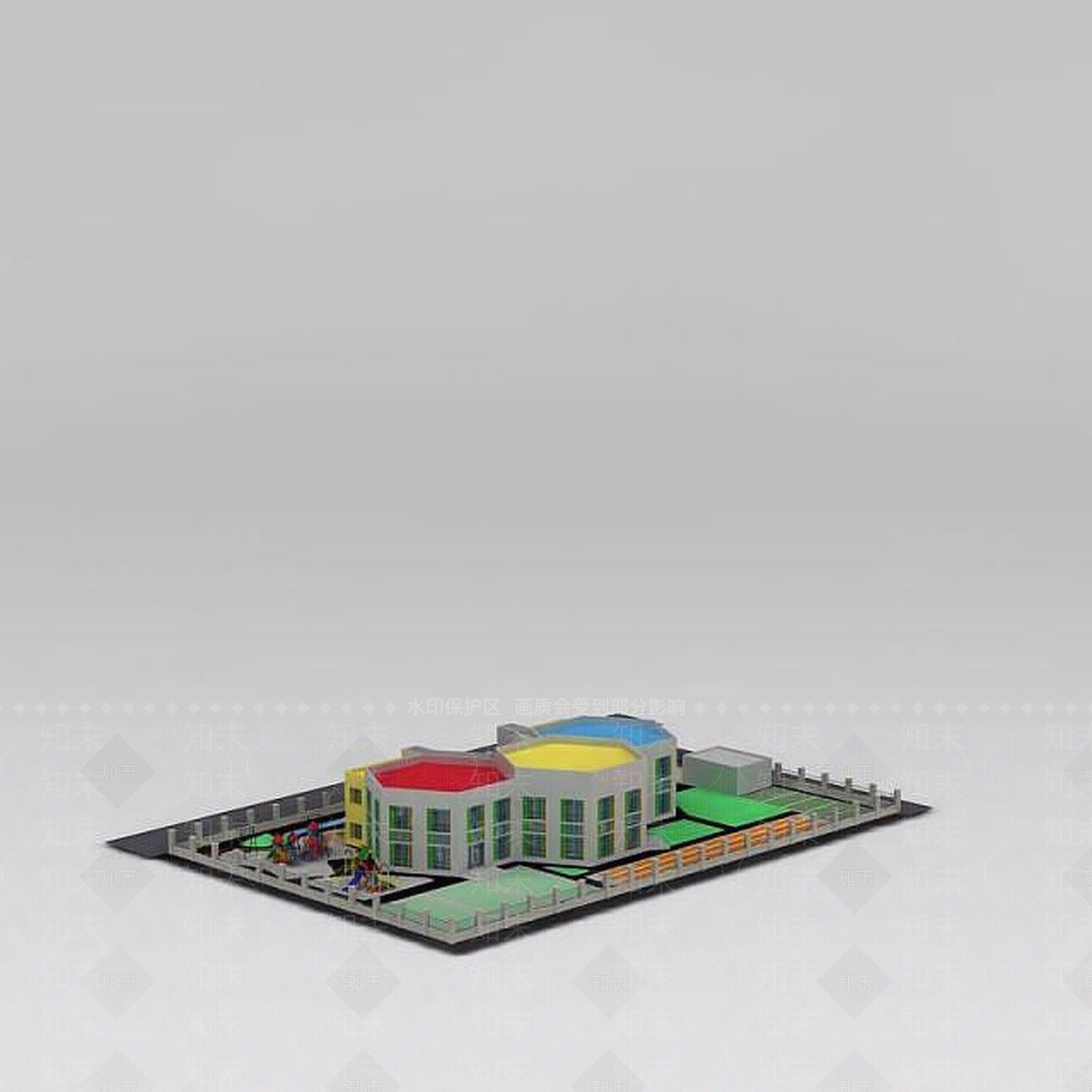 现代幼儿园3D模型下载【ID:1188653052】