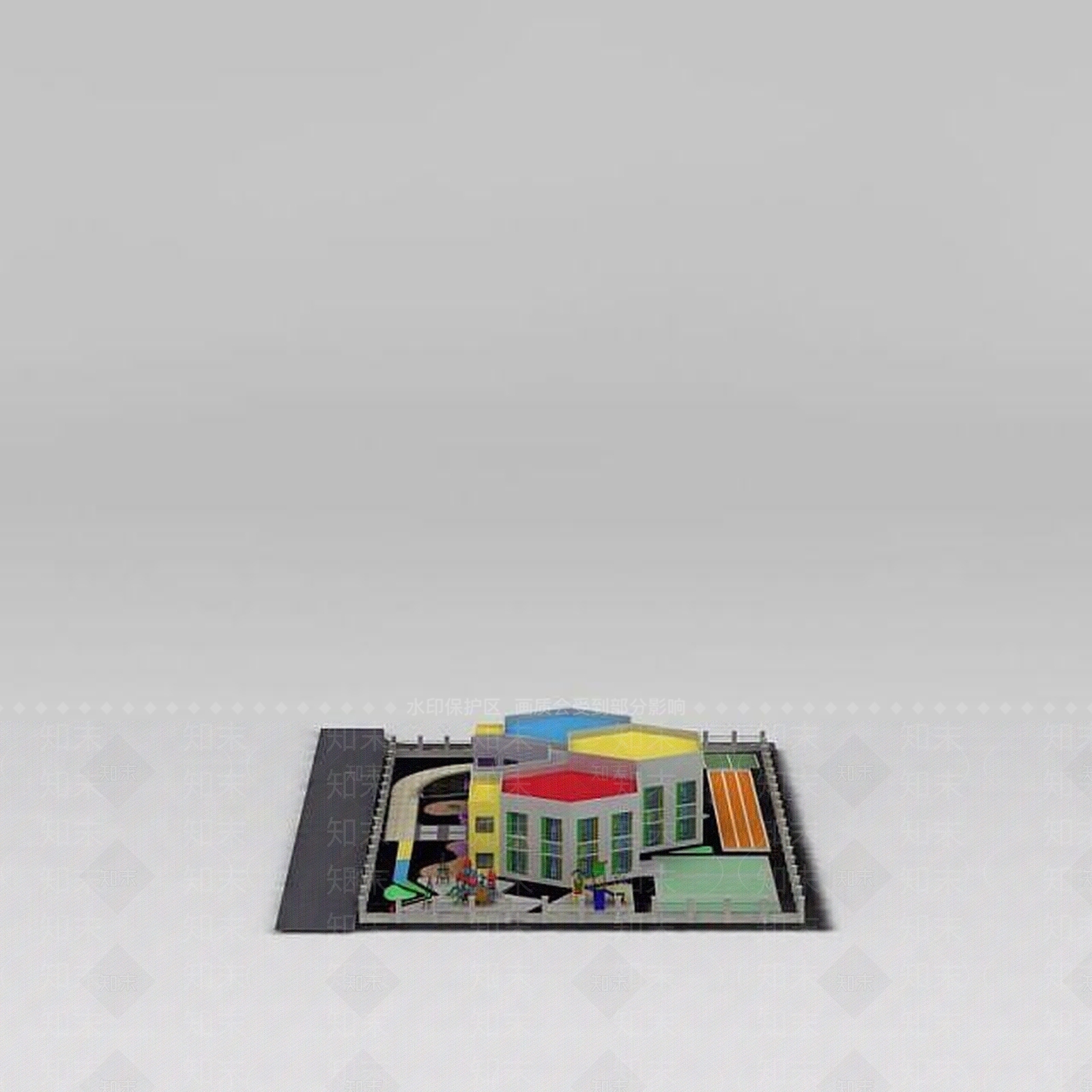 现代幼儿园3D模型下载【ID:1188653052】