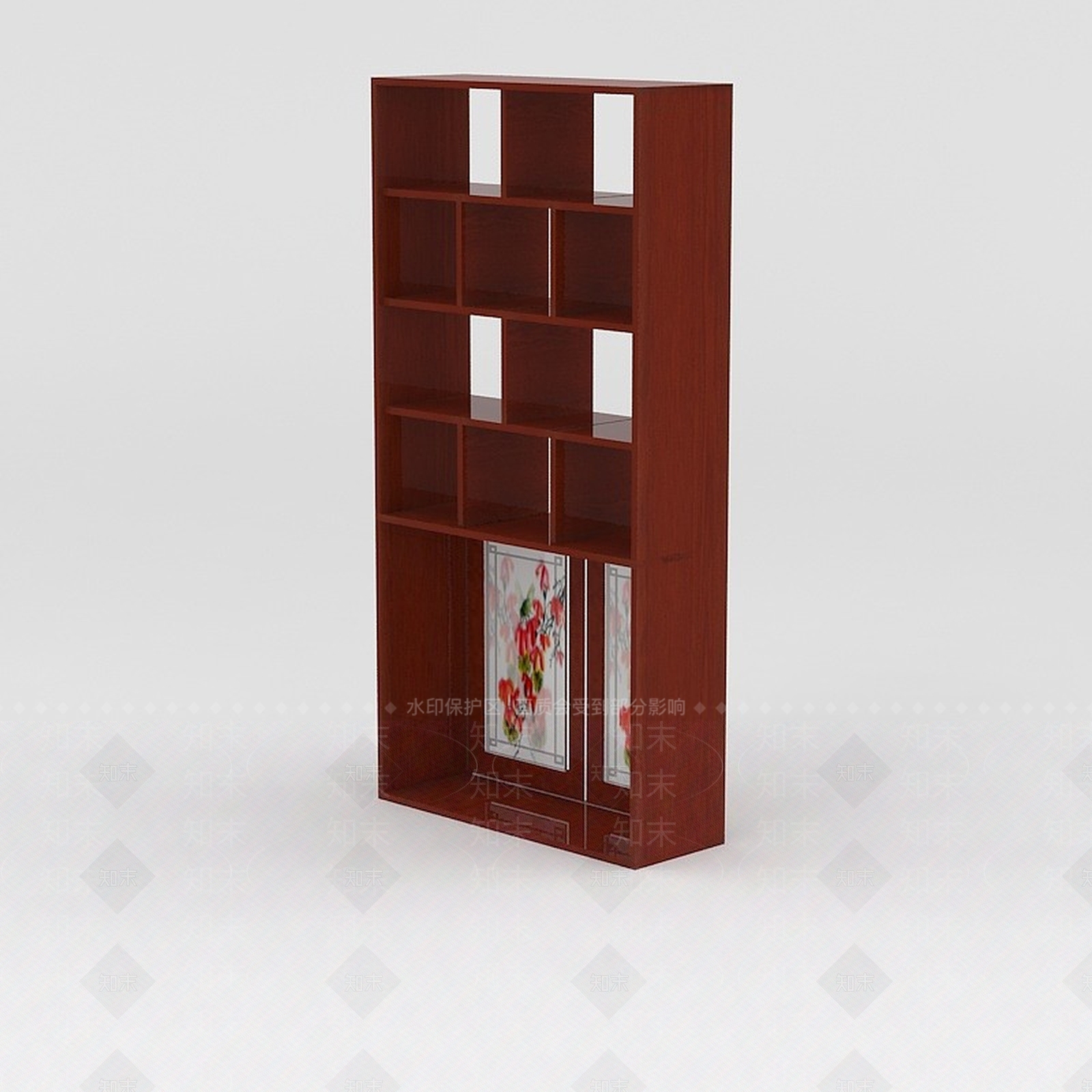 中式实木酒柜3D模型下载【ID:1188653109】
