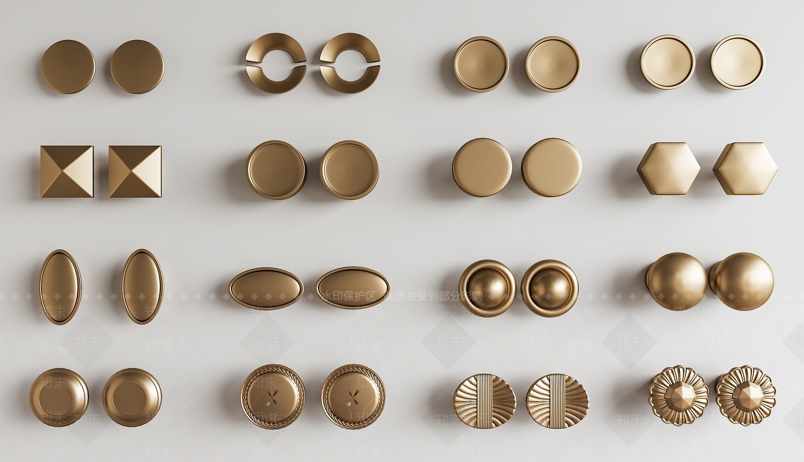 法式中古拉手SU模型下载【ID:1188653442】