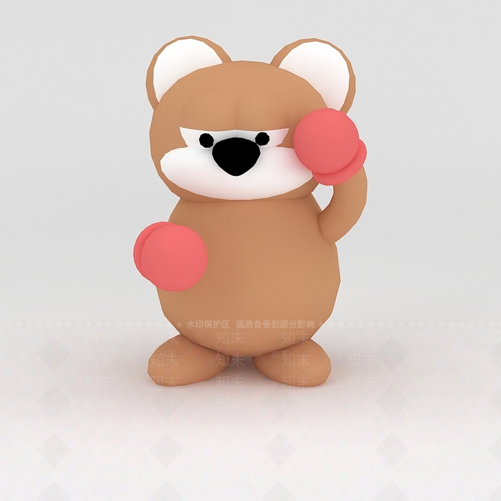 现代玩偶儿童玩具可爱小熊3D模型下载【ID:1188653590】