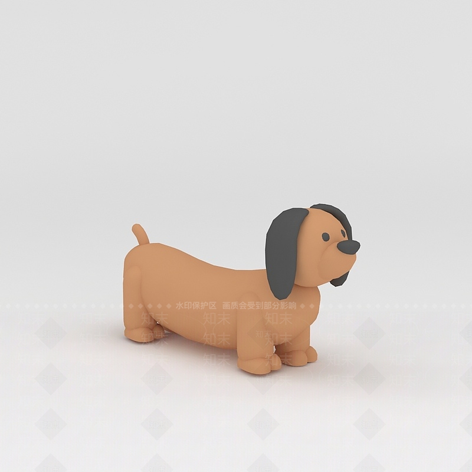 现代玩偶儿童玩具狗3D模型下载【ID:1188653595】