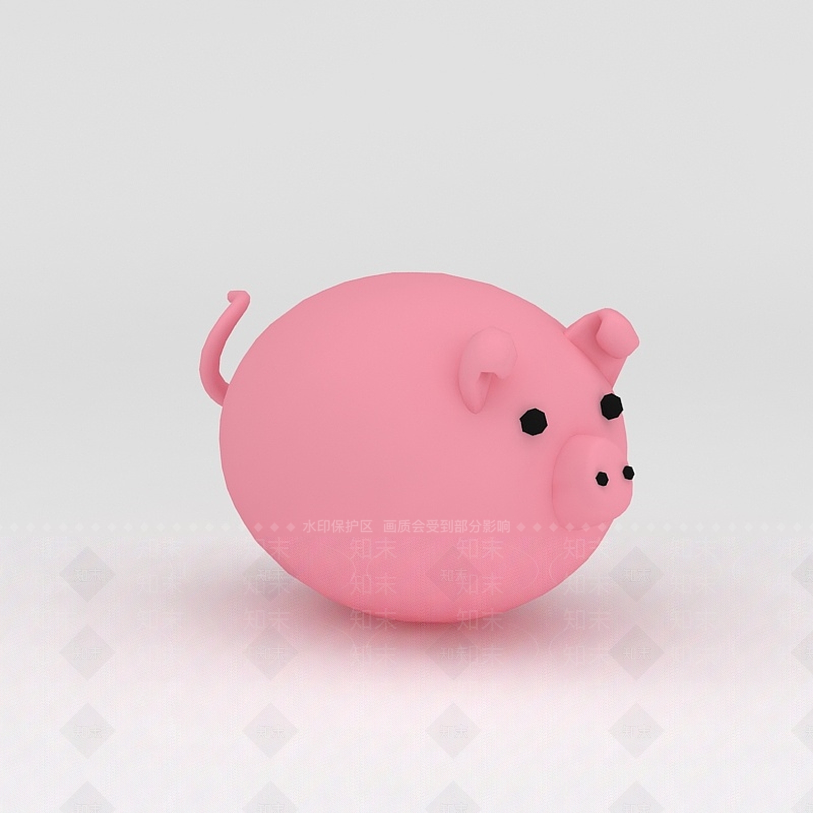 现代玩偶儿童玩具小猪3D模型下载【ID:1188653641】