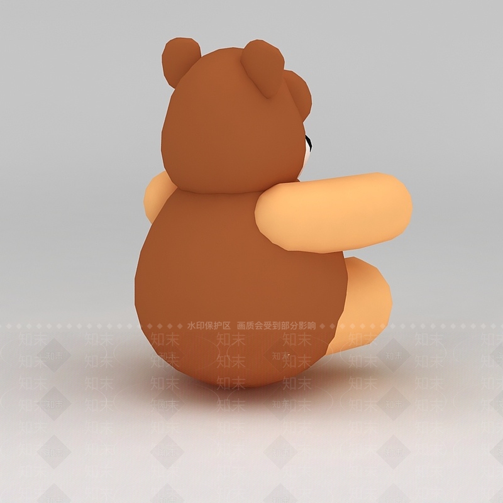 现代儿童玩具玩偶小熊3D模型下载【ID:1188654199】