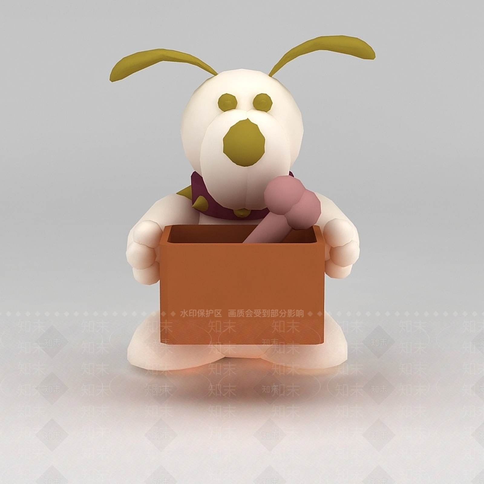 现代儿童玩具玩偶小兔子3D模型下载【ID:1188654285】