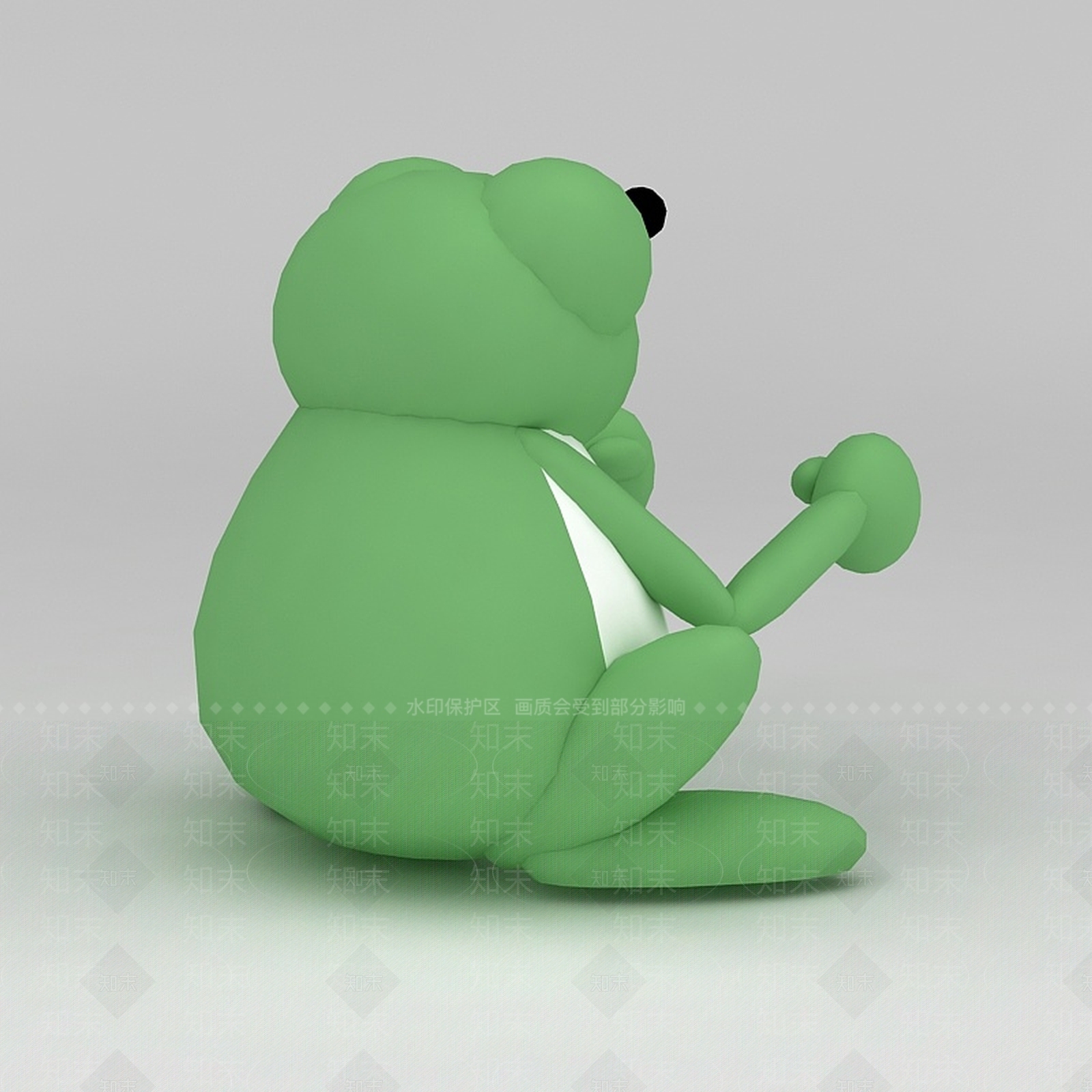 现代儿童玩具玩偶青蛙3D模型下载【ID:1188654450】