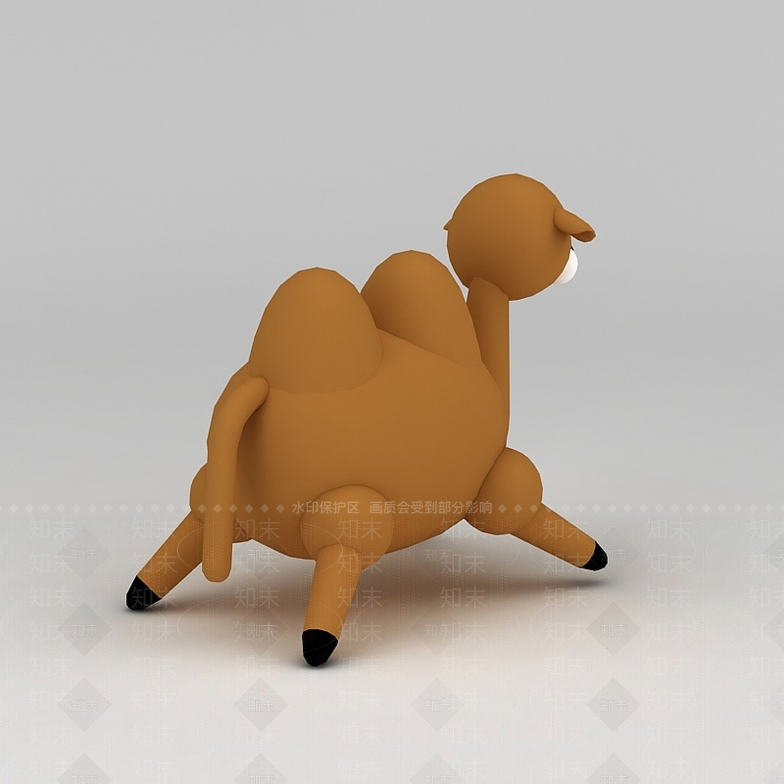 现代儿童玩具玩偶可爱小骆驼3D模型下载【ID:1188654423】