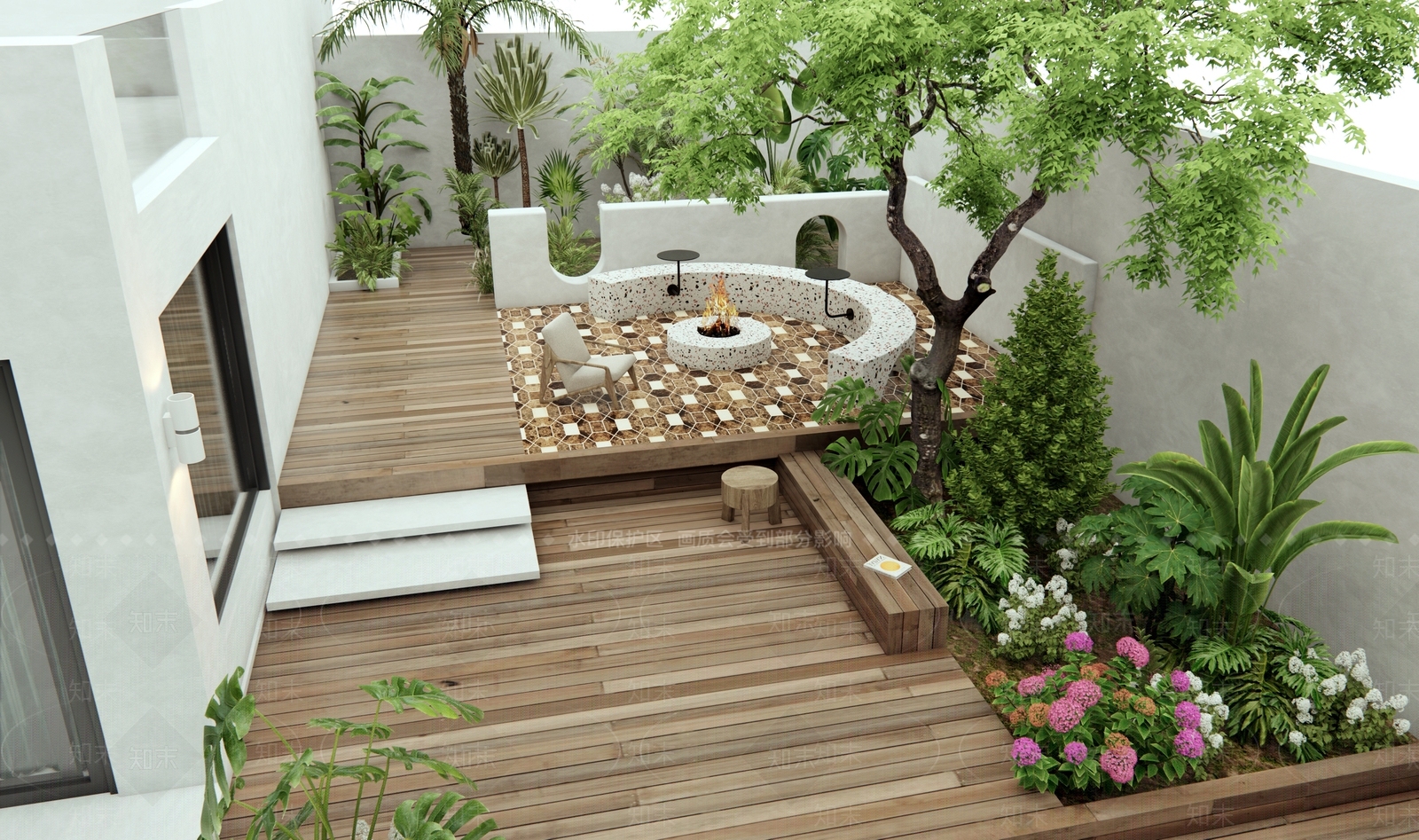 现代庭院3D模型下载【ID:1188654628】