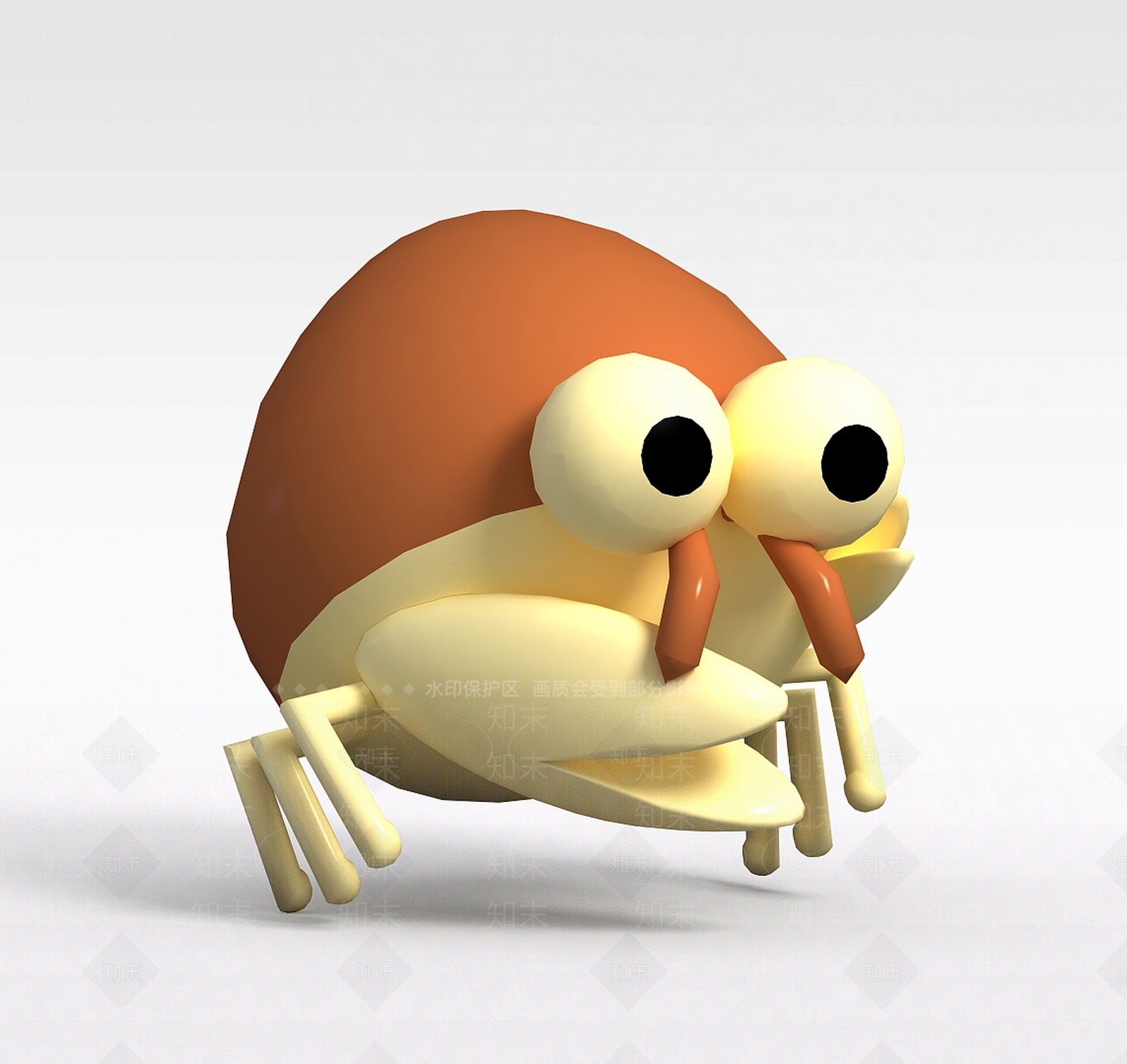 现代儿童玩具玩偶螃蟹3D模型下载【ID:1188654568】