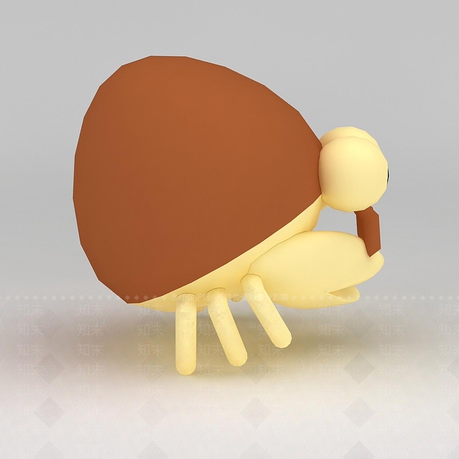 现代儿童玩具玩偶螃蟹3D模型下载【ID:1188654568】