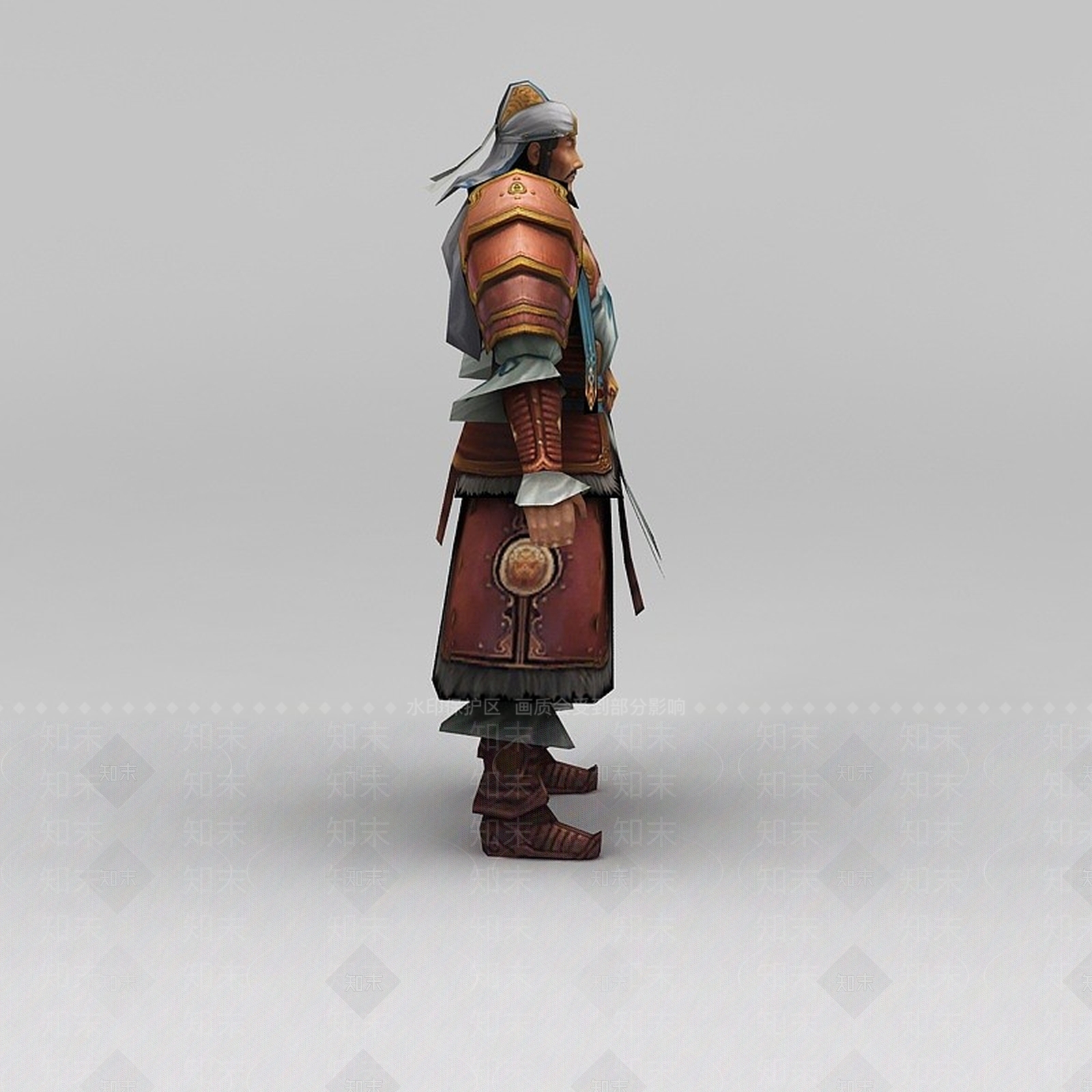 现代游戏赤壁动漫游戏人物男人士兵3D模型下载【ID:1188656088】