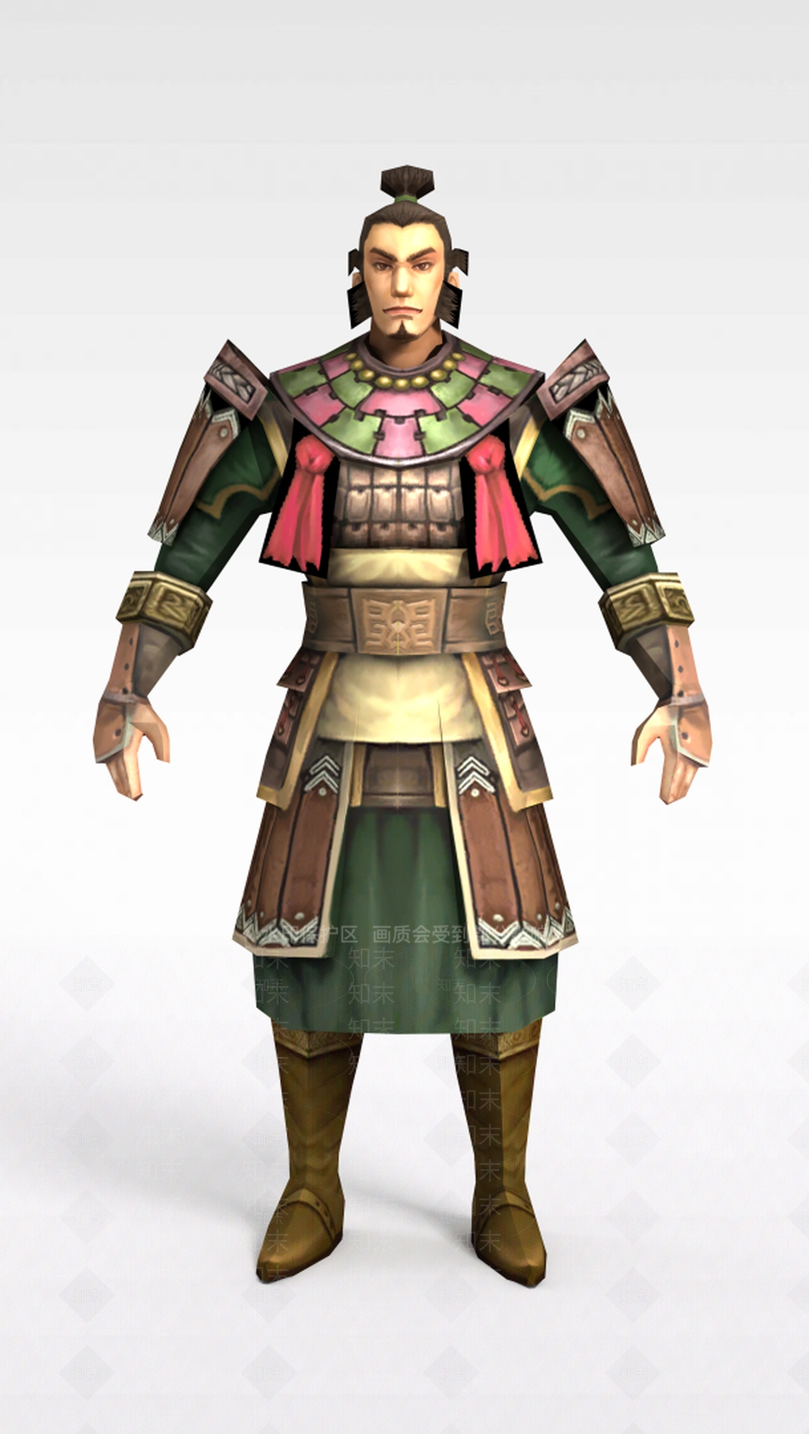 现代游戏赤壁动漫游戏人物男人战士3D模型下载【ID:1188656583】