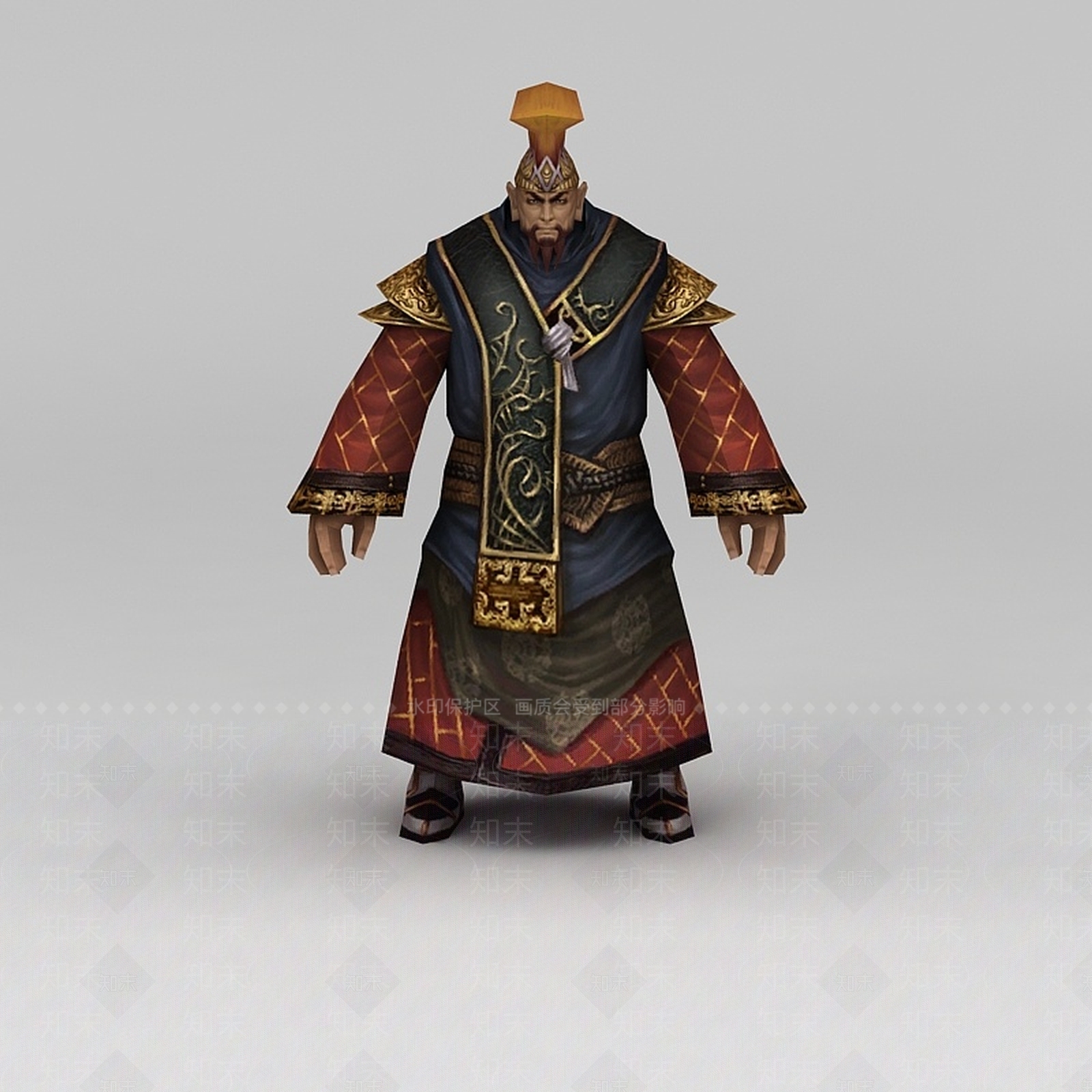 现代游戏赤壁动漫游戏人物男人3D模型下载【ID:1188657227】