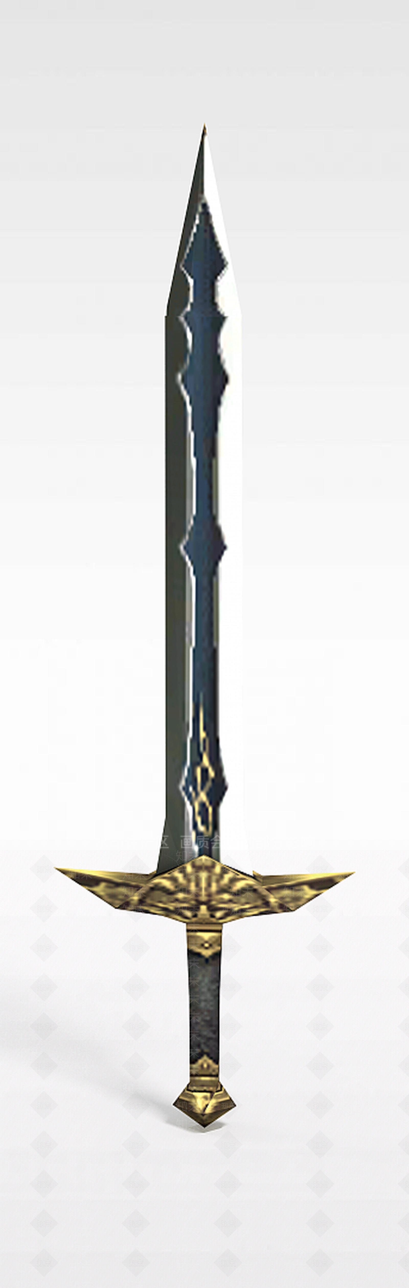 现代游戏赤壁游戏道具装备古剑3D模型下载【ID:1188657373】