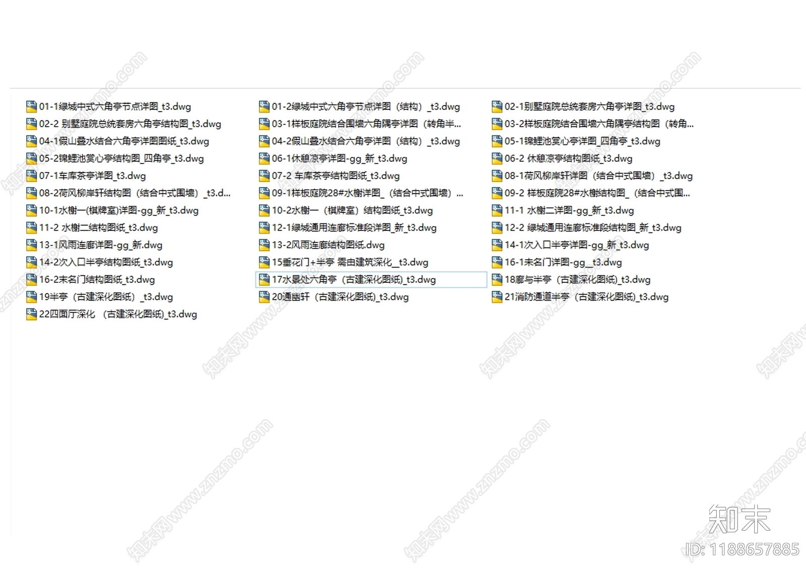 仿古建筑cad施工图下载【ID:1188657885】