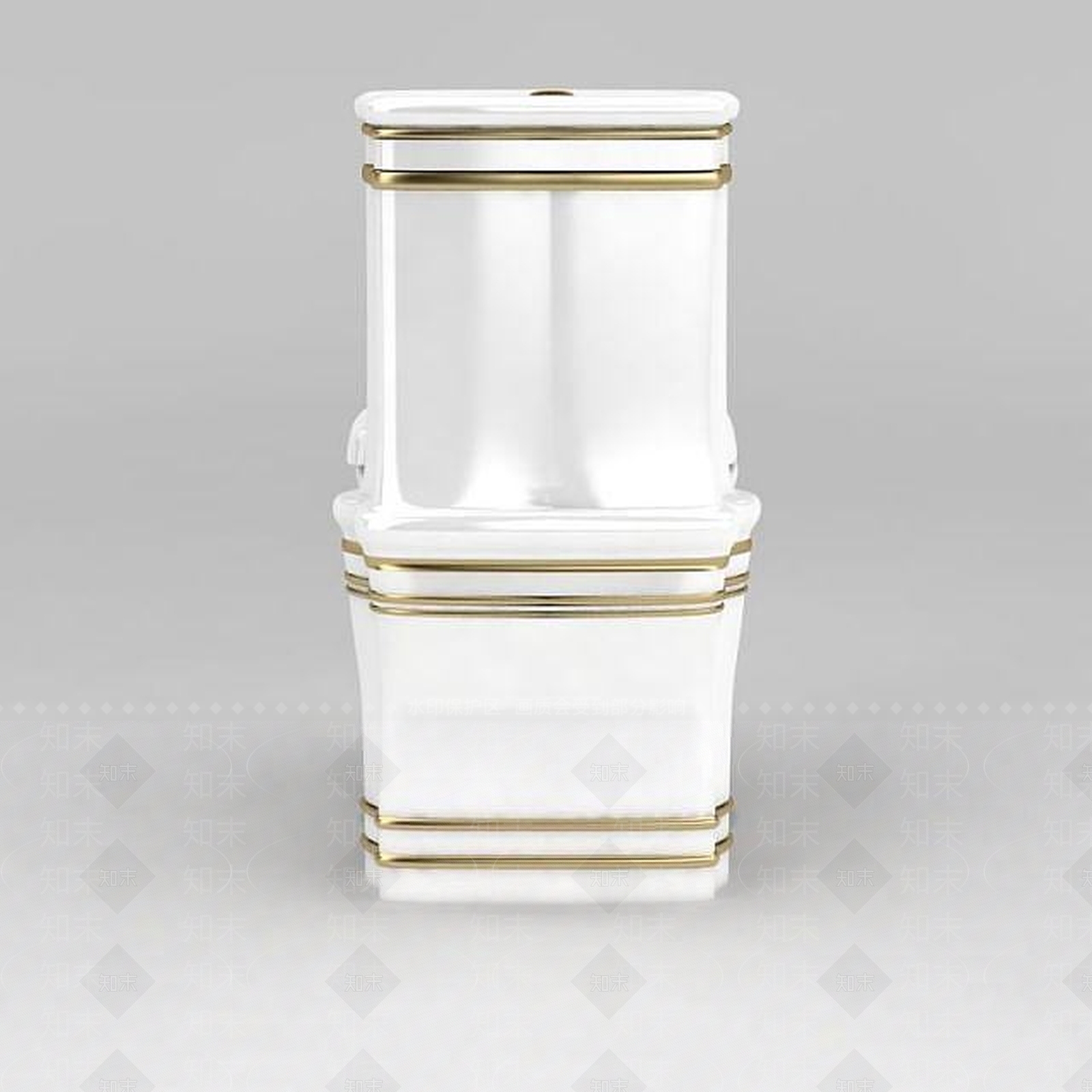 欧式古典欧式金色线条坐便器3D模型下载【ID:1188658166】