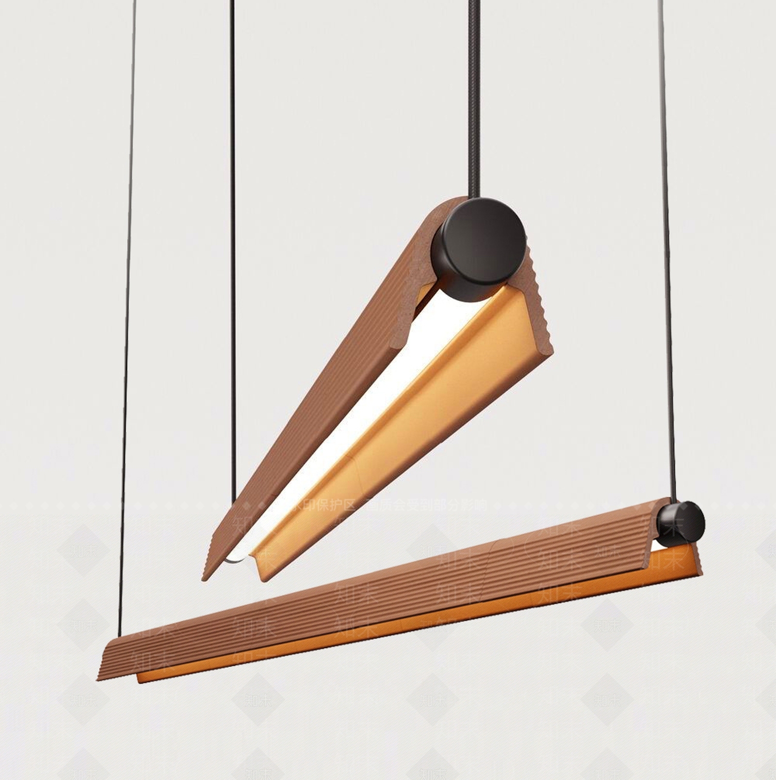 现代吧台吊灯3D模型下载【ID:1188660570】