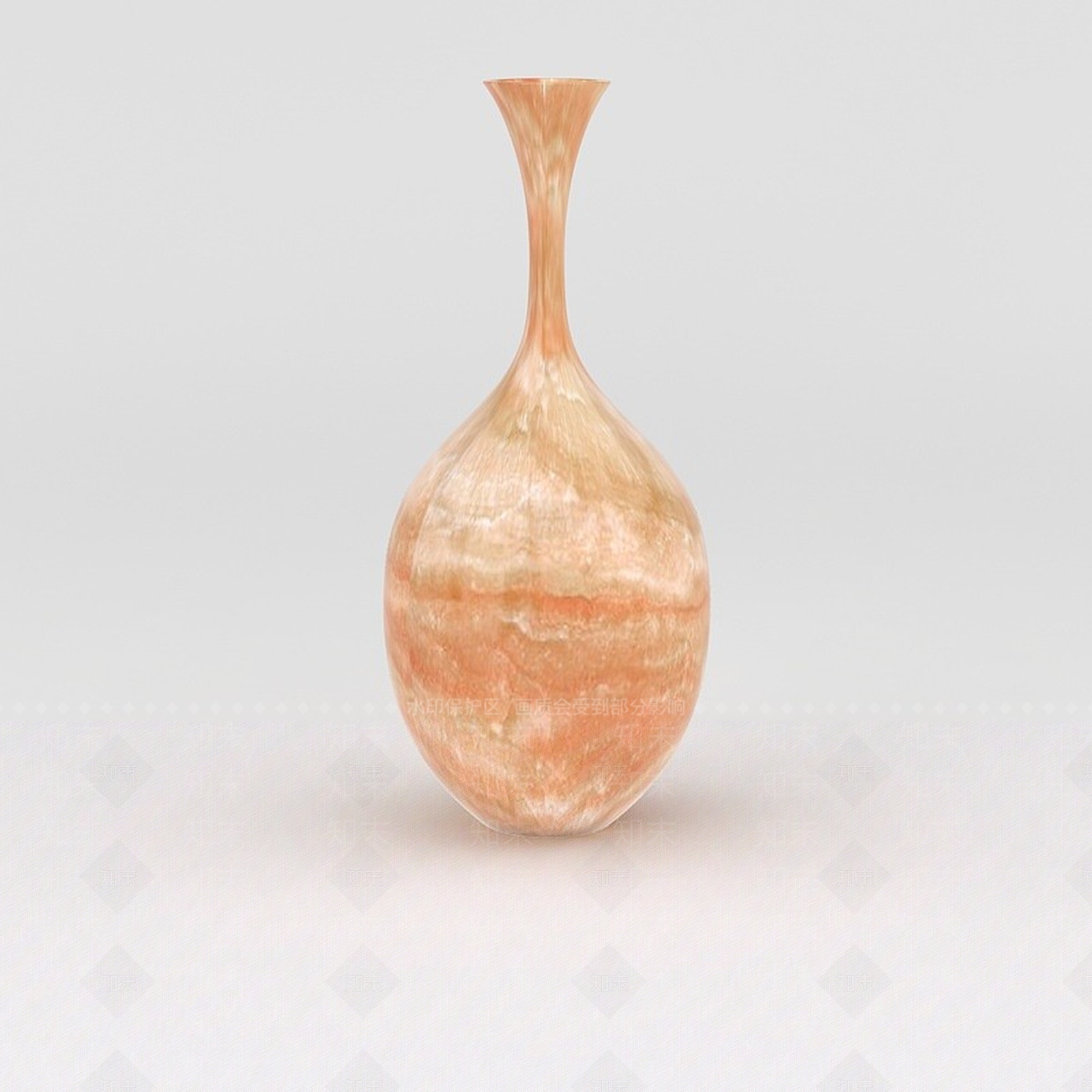 中式花3D模型渲染效果图