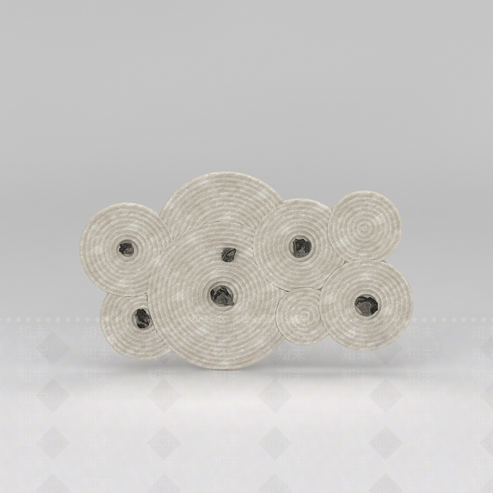 现代张星石头背景墙装饰品3D模型下载【ID:1188660755】